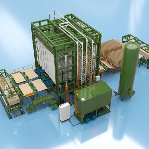 FULL AUTOMATIC 25 LAYERS PLYWOOD HOT PRESS PRODUCTION LINE